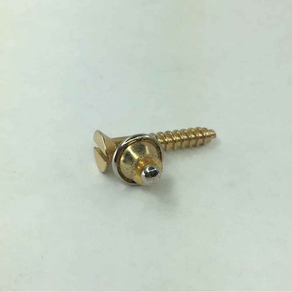 Men’s Tie Tack Gold Tone Screw Unique Tool Handyman Builder Carpenter Gift VTG
